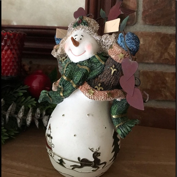 ❤️Rare Home Interiors Winter Snow Snowman‼️FINAL SALE - Picture 2 of 9